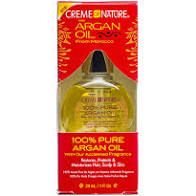 CREME OF NATURE 100 % PURE ARGAN OIL 1 OZ