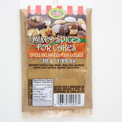 IRIE MIXED SPICE FOR CAKES 30g