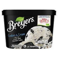 BREYERS COOKIE AND CREAM ICE CREAM