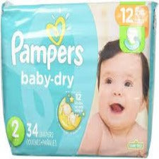 PAMPERS SIZE 2 - 34 COUNT