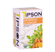 TIPSON MORINGA AND GINGER TEA - 25 BAGS